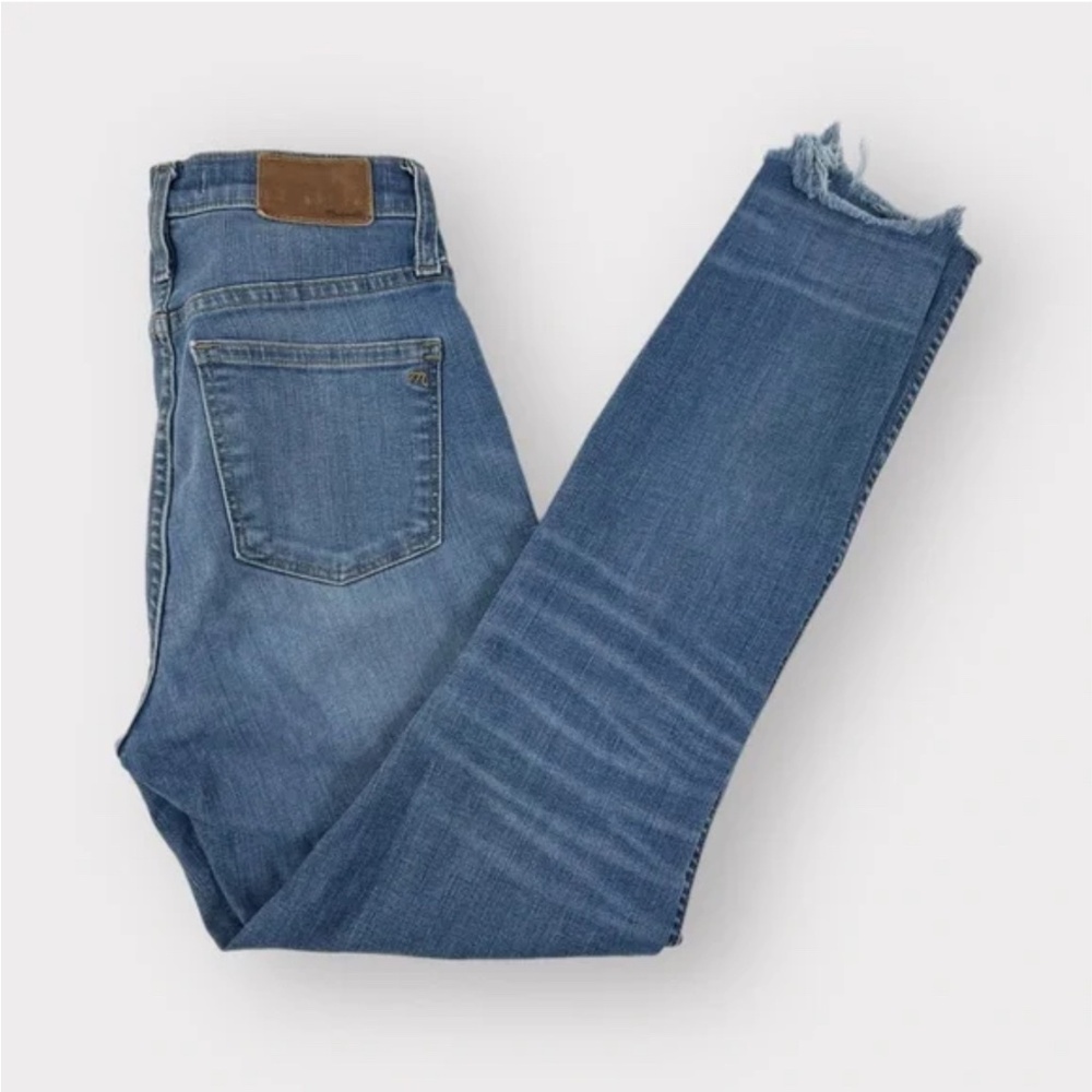 Madewell 10" High-Rise Skinny Jeans: Chewed-Hem Edition